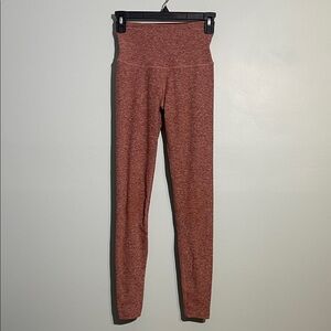 Beyond Yoga Rust Heather Athletic Leggings Women’s Size Small Stretch USA Made